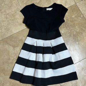 Girls Black and White dress - size 10